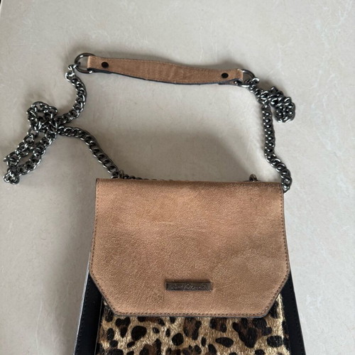 Veta shoulder bag used, gray and brown