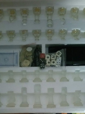 Board game with collection of 7 games used