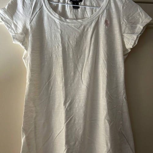 U.S. Polo Assn. women's blouse S like new, white, cotton
