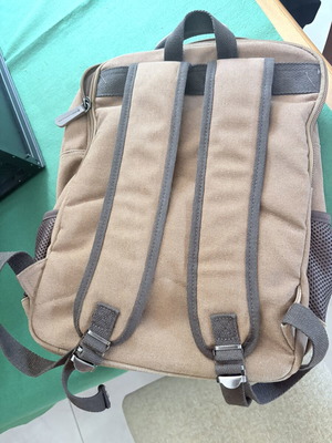 Backpack with reinforced durability, 16" capacity, multiple compartments