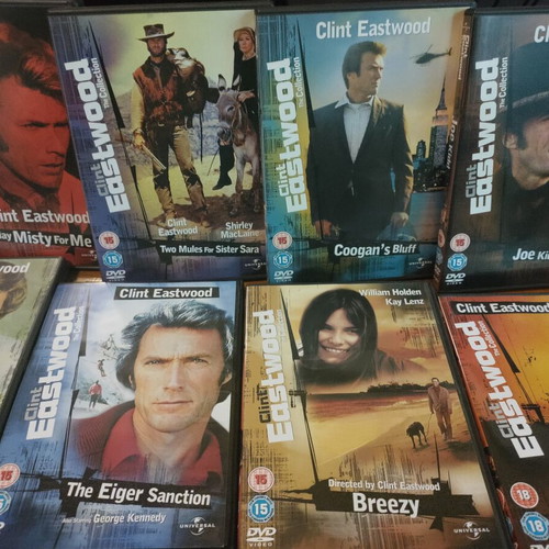 Clint Eastwood The Collection DVD boxset like new with Greek subtitles