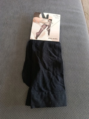 Knee-high tights new, 2 pairs black