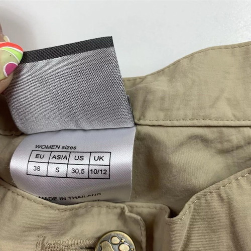Jack Wolfskin Womens Travel Trousers Size M 10/12 Beige like new