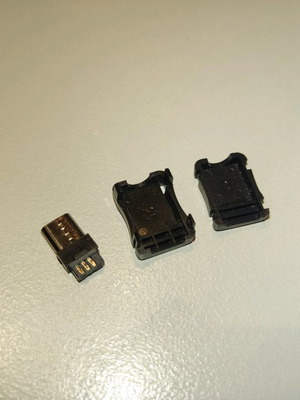DIY Micro USB αρσενικό βύσμα σύνδεσης, πακέτο 5, καινούργιο
