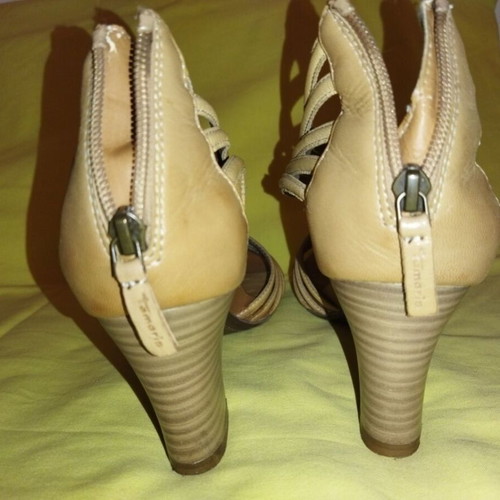 Anatomic Tamaris sandals like new, beige brown, sizes 37.5-38.5
