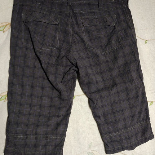 Bergans of Norway Utne Plaid Hiking Shorts Men XL gray purple