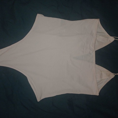 Zachari bodysuit size S new with spaghetti straps and deep neckline