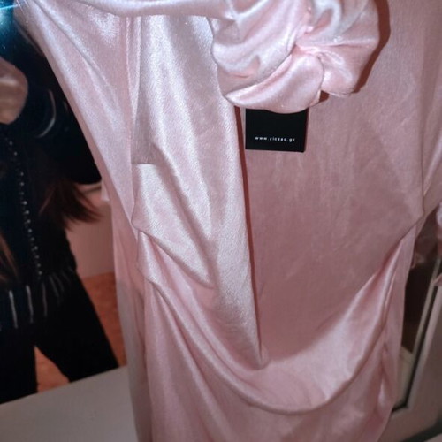 Zic Zac satin blouse baby pink, new with tags