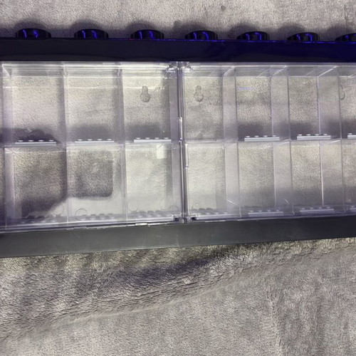 Lego figure showcase box used with 16 slots, small scratches
