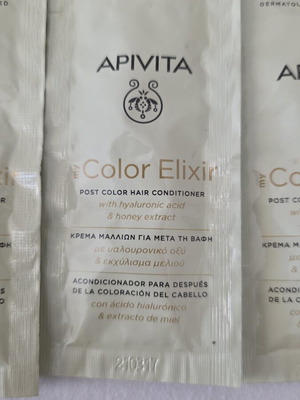 Apivita hair cream after dye 15 ml, pack of 5, new
