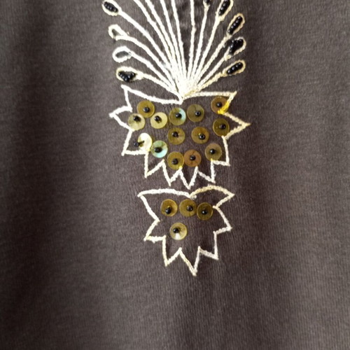 Vintage Boho Chic embroidered blouse with witch earrings gift