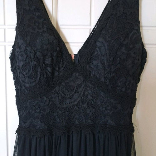 Formal women's dress new small black maxi
