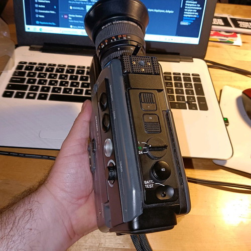 Bauer S207 XL video camera used with accessories