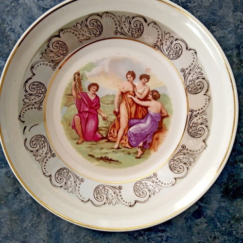 Plate old porcelain Titov Veles 20 cm