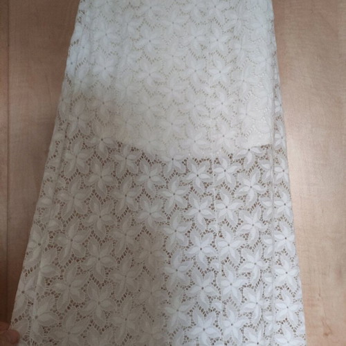 White evening dress like new, size Small