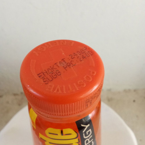 Lucozade energy orange soda collectible bottle 1990s
