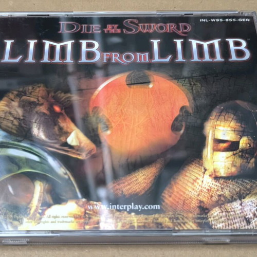 Die By The Sword Limb From Limb PC CD-ROM like new, Big Box