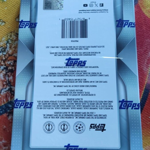 Topps Chrome UEFA Club Competitions 2025/26 new