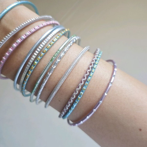Summer bracelet set used, pack of 12, multicolor
