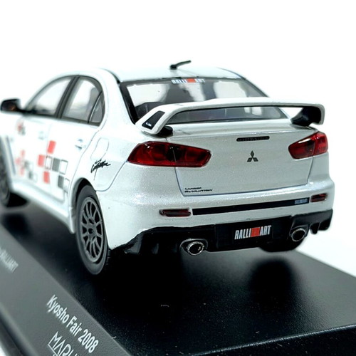 Mitsubishi Lancer Evolution X 1:43 diecast model tuned by Ralliart white pearl