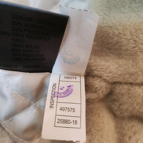 Jacket Wilson καινούργιο, μπεζ καφέ με συνθετική γούνα και σουέτ, νούμερο small