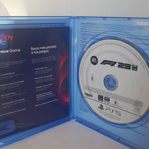 F1 23 PS5 like new, English edition, scratch-free