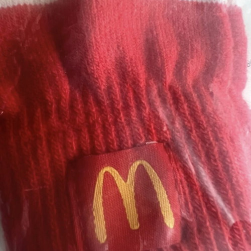 McDonald’s gloves new, red and yellow