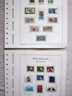 Leuchtturm collectible stamp sheets Germany 1970s