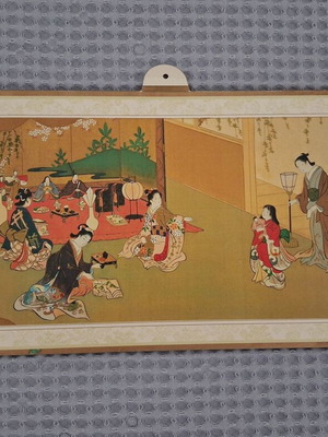 Vintage Japanese Wall Calendar 1985 Ukiyo-e Art used