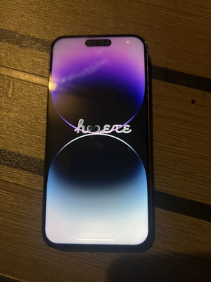 iPhone 14 Pro Max purple, like new, 128GB, 20+ MP camera