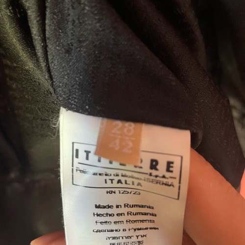 Perfecto leather jacket John Galliano size 42 IT new, black
