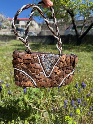Handmade bag brown new