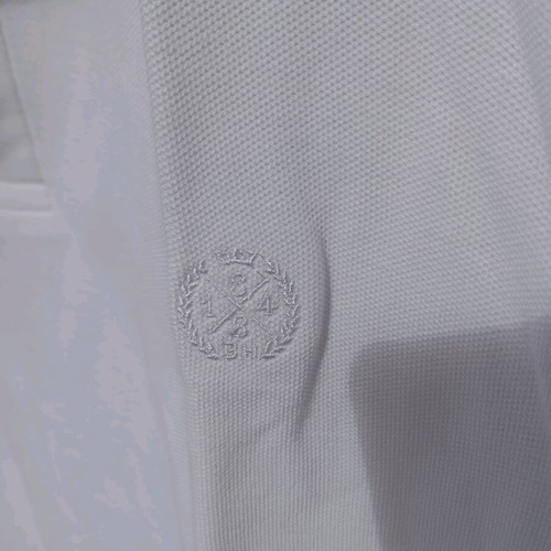 Blue Harbour cotton polo shirt size L like new, white
