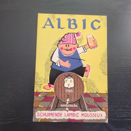 Χοντροχάρτονη διαφήμιση Albic μεταχειρισμένη, εποχής 70'-80'