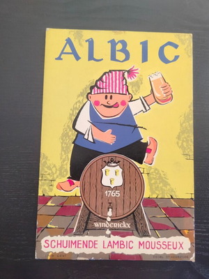 Χοντροχάρτονη διαφήμιση Albic μεταχειρισμένη, εποχής 70'-80'