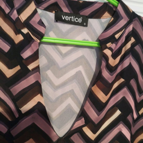 Blouse shirt with colorful print, new, size S