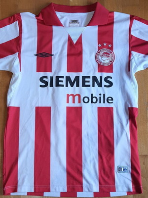 Συλλεκτική φανέλα Ολυμπιακού Rivaldo 2004 Umbro σαν καινούργια