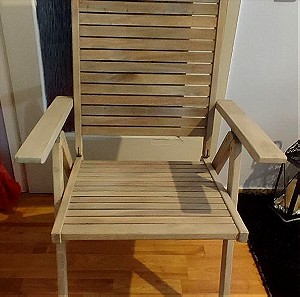 Ξύλινες καρέκλες μπαλκονιού / κήπου / βεράντας