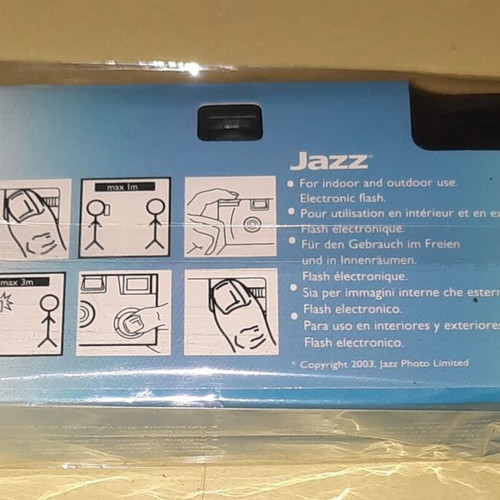 Special edition JAZZ disposable camera new with flash and 27-exposure film