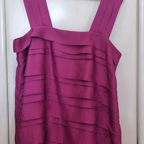 H&M mini dress used, purple, satin fabric, size 40