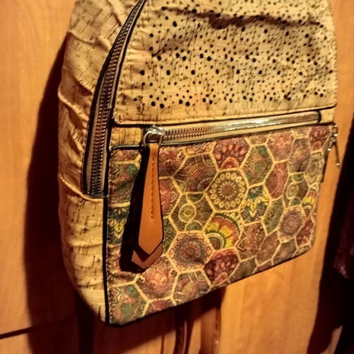 Anekke women's bag new, cork material, beige