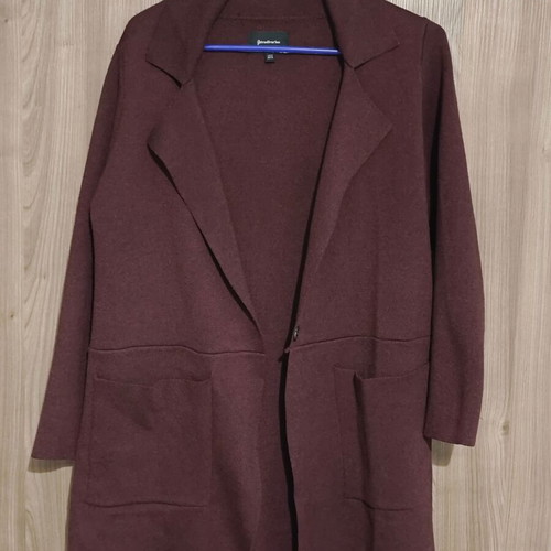 Stradivarius cardigan long burgundy like new, size M