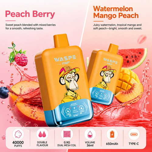 WASPE FW 40000 Puffs Double Flavour Disposable Vape
