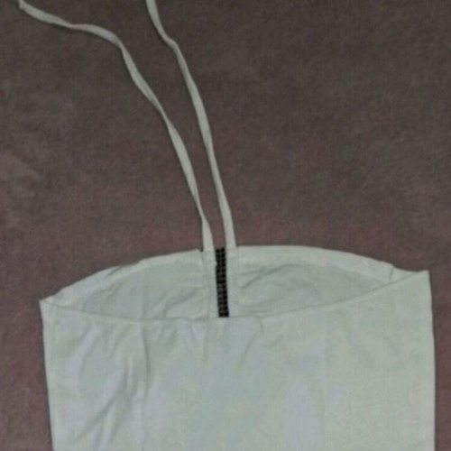 Backless top white, like new, Madonna