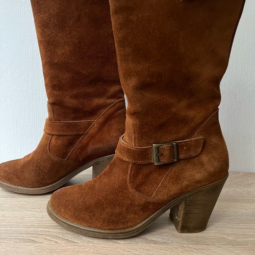 Castor leather boots used size 38 brown