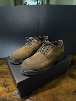 Massimo Dutti St Moritz suede men's shoes size 44, brown