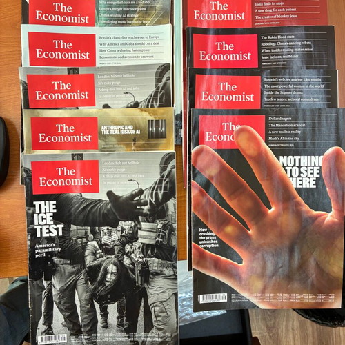 The Economist magazines used set of 11