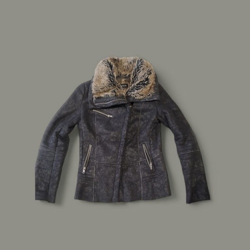 Reserved winter jacket size XS like new brown with fur