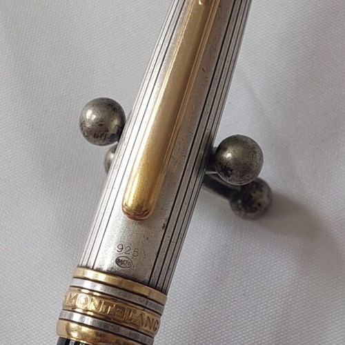 Montblanc Meisterstuck Solitaire Doue pen used, silver 925 black