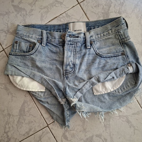 One Teaspoon denim shorts S 24N, light blue wash